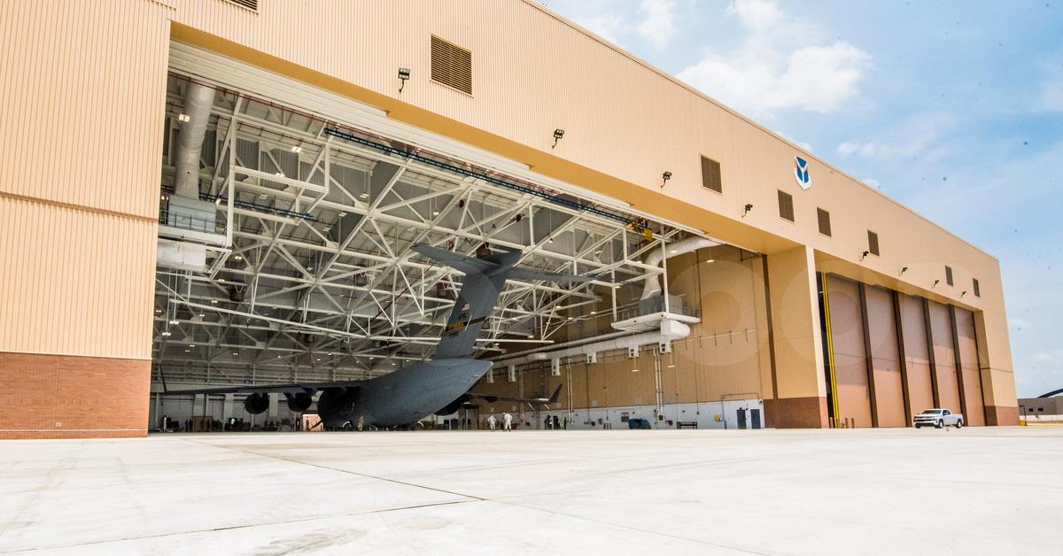 large military hangar