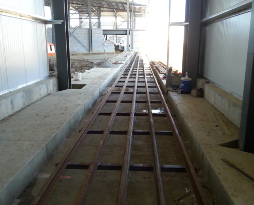 Installation of sliding door tracks