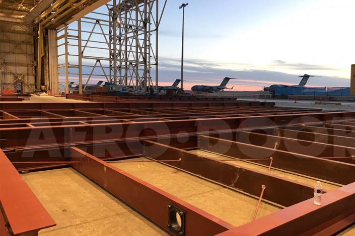 aircraft hangar door installation process