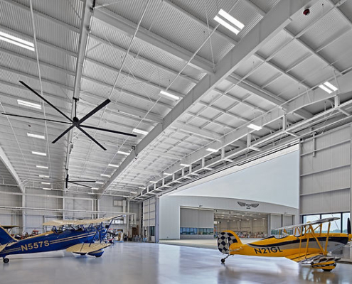 Two New Service Hangars for Waco Aircraft in Michigan