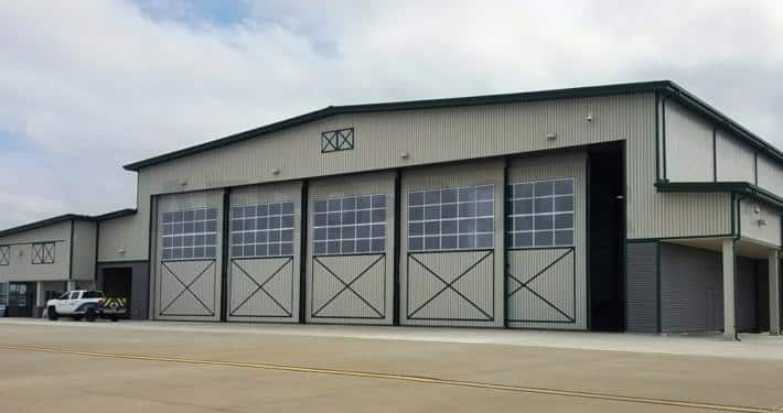 hangar door windows